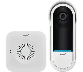 Omajin by Netatmo Kabellose Video-Türklingel / 2K / WLAN 2,4 GHz / 1920 x 1080 / MicroSD / Kamera 140° 