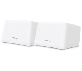 Mercusys Halo H47BE (2er-Pack) / Wi-Fi 7 Router BE9300 / 2,4 GHz 574 Mbit/s / 5 GHz 2880 Mbit/s / 6 GHz 5760 Mbit/s / 3x WAN/LAN
