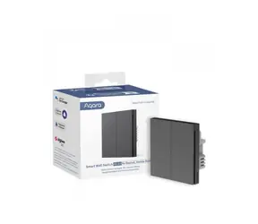 Aqara SMART Wall Switch H1 EU (No Neutral Double Rocker) (WS-EUK02-G) Schalter mit Doppelrelais Grau / ZigBee