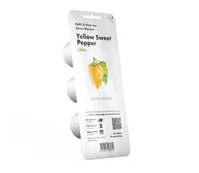 Click And Grow Füllung für schicke Blumentöpfe - Süße gelbe Paprika 3 Stk