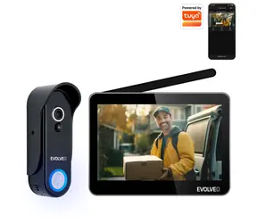 Evolveo DoorPhone W7 / Kabelloses Heim-Video-Türsprechanlagen-Set mit WLAN/Monitor schwarz