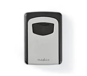 Nedis KEYCC01GY schwarz-grau / Trezor / Schlüsselsafe / Zahlenschlosskombination / Innen und Außen 