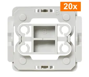 Homematic IP Adapter Berker B1 (20 Stück) / für Berker Arsys & K1 Rahmen und Abdeckungen