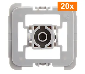 Homematic IP Adapter Gira 55 (20 Stück) / für Gira Rahmen und Abdeckungen der Serien System 55/Standard 55/E2/Event/Espirit