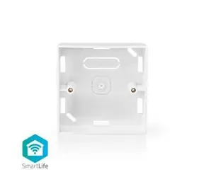 Nedis Back Box weiß / Zubehör für: WIFIWC10WT / WIFIWS10WT / WIFIWS20WT / Für Aufputzmontage 