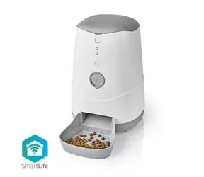 Nedis SmartLife Futterspender für Haustiere / Automatischer Futterspender für Hunde und Katzen / WLAN / 3,7 l / Android und iOS