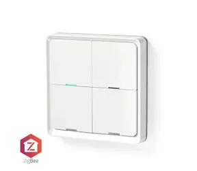 Nedis SmartLife weiß / Wandschalter / Zigbee 3.0 / Wandmontage / Android & iOS / Kunststoff 