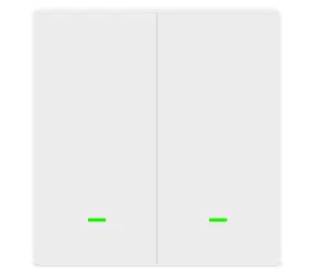 Evolveo WiFi Dual Switch Smarter Schalter zur Lichtsteuerung weiß / Zwei Tasten / IP44 / SMART Life (Tuya) / 10A