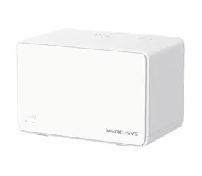 Mercusys Halo H80X (1 Stück) / Wi-Fi 6 Mesh-System AX3000 / Dualband / 2,4 GHz - 574 Mbit/s / 5 GHz - 2402 Mbit/s / 3x GLAN/WAN