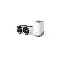 Anker Eufy S3 Pro weiß / Outdoor IP-Kamera mit Solarladung / 2x Kamera + HomeBase 3 Einheit / 4K