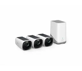 Anker Eufy S330 weiß / Outdoor IP-Kamera mit Solarladung / 3x Kamera + HomeBase 3 Einheit / 4K