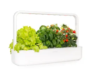 Unverpackt - Click And Grow SMART Garden 9 weiß / Smarter Blumentopf / automatische Bewässerung / 3x Tomaten / 3x Basilikum / / unverpackt