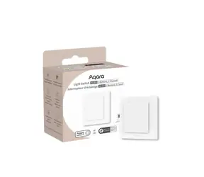 Aqara Lichtschalter H2 EU (2 Tasten & 1 Kanal) (WS-K07D) Schalter mit Relais weiß / ZigBee