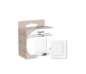 Aqara Lichtschalter H2 EU (4 Tasten & 2 Kanäle) (WS-K08D) Schalter mit 2 Relais weiß / ZigBee