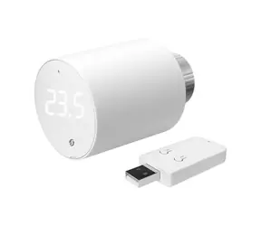 Shelly Blu TRV Thermostatkopf + Blu Gateway Gen. 3 weiß / Intelligenter Thermostatkopf + Bluetooth-Gateway
