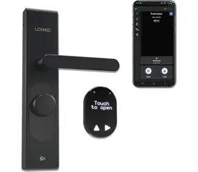 Shelly LOQED SMART Lock intelligentes elektronisches Türschloss schwarz