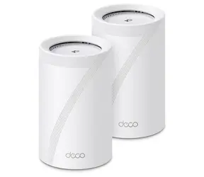 TP-LINK Deco BE68 (2er-Pack) weiß / Wi-Fi 7 Mesh-System BE14000 / Tri-Band / 688+4324+8647 Mbit/s