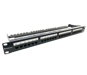 Conexpro UTP Cat.6 24-poliges Patchpanel 1 HE