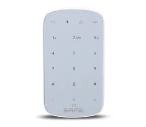 SAFE Keypad PLUS weiß / Kabellose Touchscreen-Tastatur mit Hintergrundbeleuchtung