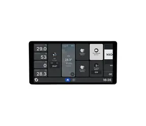 Shelly Wall Display X2i silber / Touch-Wandpanel mit Relais / WLAN / Bluetooth