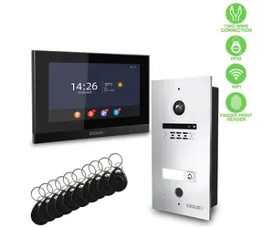 Evolveo DoorPhone ID-1/2-Draht-Video-Türsprechanlage mit RFID-/Fingerabdruck- und ONVIF-Kameraunterstützung