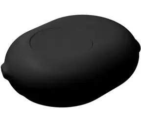 Shelly Button Add-on schwarz / Abdeckung mit Knopf für Shelly PLUS/Gen3/Gen4 Module