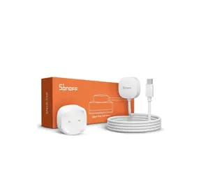 Sonoff SNZB-05P Zigbee Wasserlecksensor und Detektionskabel WLDC200 weiß