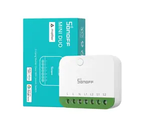Sonoff MINI-2GS MINI DUO / Smart-Schalter / 2 Kanäle / WLAN / Matter