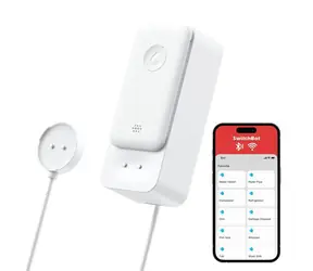 SwitchBot Wasserleckdetektor WLAN + Kabel / Wasserleckdetektor mit Sensor am Kabel