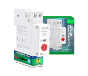Nous D3Z Zigbee DIN SMART Switch Modul 25A / 1 Kanal / mit Verbrauchsmessung