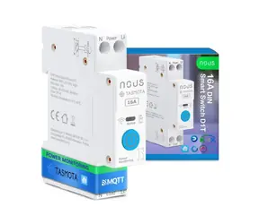 Nous D1T DIN SMART Switch Modul 16A mit Tasmota Firmware / 1 Kanal / mit Verbrauchsmessung / ESP32