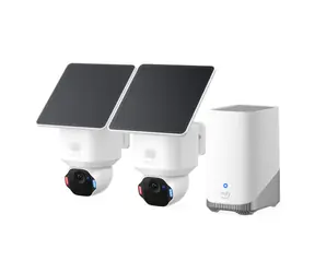 Anker Eufy E42 weiß / HomeBase 3 + 2x IP-Kamera mit Solarladung / 360° / Nachtsicht / microSD / WLAN / 4K