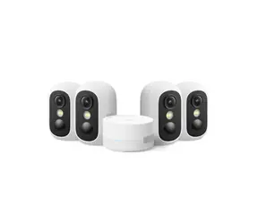 Anker Eufy C35 weiß / HomeBase Mini + 4X IP-Kameras / 1080p / 130° / Nachtsicht / microSD / WLAN
