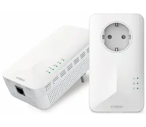 Strong Powerline 1000 WF DUO EU V2 / Set mit 2 Powerline-Adaptern / 1000 Mbit/s / 1x GLAN / WLAN 1200 Mbit/s bei 2,4/5 GHz