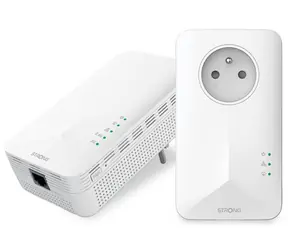 Strong Powerline 1000 WF DUO FR V2 / Set mit 2 Powerline-Adaptern / 1000 Mbit/s / 1x GLAN / WLAN 1200 Mbit/s bei 2,4/5 GHz