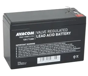 Ausgepackt - Avacom PBAV-12V0072-F2A / Batterie für USV / 12V / 7,2Ah / F2 / ausgepackt