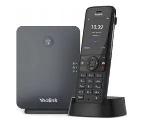 Ausgepackt - Yealink W78P SIP DECT (Basisstation + W78H Mobilteil) / VoIP-Telefon / 10x SIP / bis zu 10 DECT-Mobilteile / ausgepackt