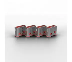 Lindy 40450 USB-Anschlussblocker, rosa / 4 Stück