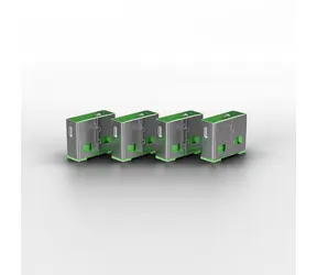 Lindy 40451 USB-Anschlussblocker grün / 4 Stück