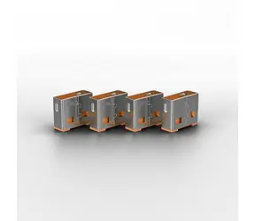 Lindy 40453 USB-Port-Blocker mit Schlüssel orange /4 Stück.