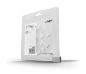 Lindy 40439 USB-C-Anschlussblocker, weiß / 10 Stück