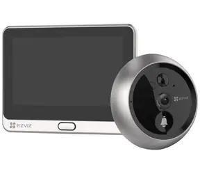 Ezviz DP2 2K Smart-Türklingel Silber / WLAN / 2304×1296 / Türspion / Türklingel / IR 5m / PIR / LCD 4,3"