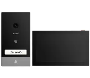 Ezviz HP7 Smart Home Gegensprechanlage, schwarz-silber / WLAN / FHD / 7"-Touchmonitor / drahtlose Türklingel / IP65