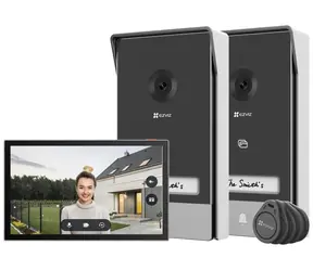 Ezviz HP7 2- Kit schwarz-silber / WLAN / 2K / 7"-Touchmonitor / 2x Türklingel / IP65