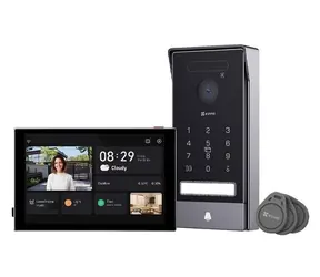 Ezviz HP7 Pro 4K Smart Home Gegensprechanlage, schwarz-silber / WLAN / 4K / 8"-Touchmonitor / kabellose Türklingel / IP65