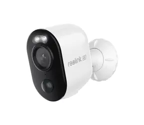 Ausgepackt - Reolink Argus Series B350 weiße drahtlose IP-Kamera / 3840 x 2160 / Akku / IP65 / WLAN / MicroSD / ausgepackt