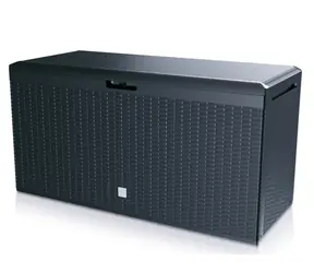 Prosperplast Gartenbox BOXE RATO PLUS schwarz / 290l / 114 x 60 x 47 cm