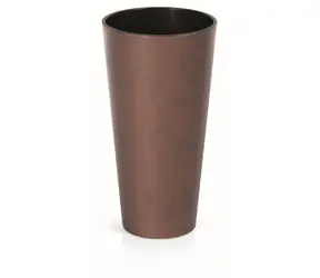 Prosperplast TUBUS SLIM CORTEN Patinastahl 25 cm / Blumentopf 