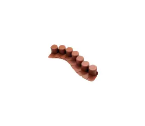 Prosperplast IPAL7 6 cm x 4,05 m Terrakotta 8 Stück / Palisade 