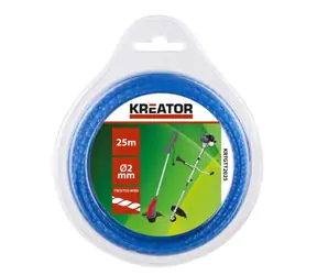 KREATOR KRTGTT2025 / Schnur für Rasenmäher / gedreht / Durchmesser 2 mm / Länge 25 m
